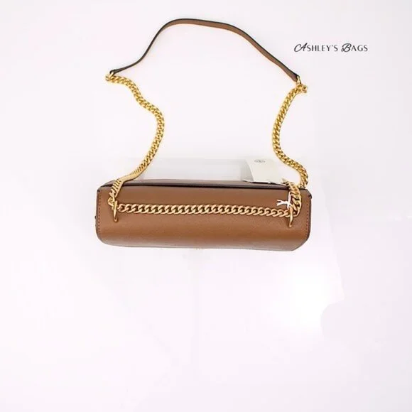 Tory Burch Emerson East West Flap Shoulder Bag Crossbody & Card Holder Moose